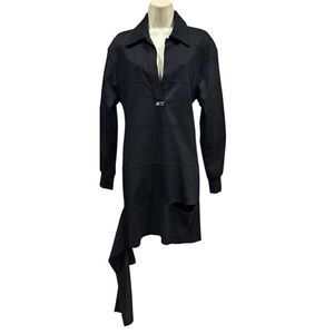 Commission Snipped Polo Dress in Black NWT Size 4